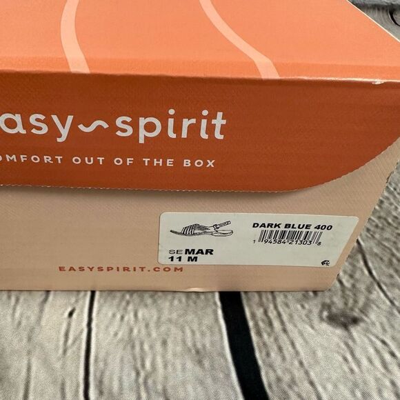 Easy Spirit Women’s Mar Leather Comfort Sandals Ultra Flexible Dark Blue 11M NWT - Picture 6 of 7